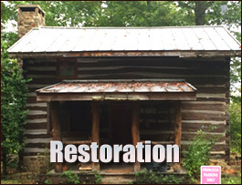 Historic Log Cabin Restoration  Shellman, Georgia